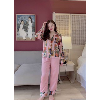 ĐỒ BỘ LỤA SATIN PIJAMA FREESIZE DƯỚI 60kg