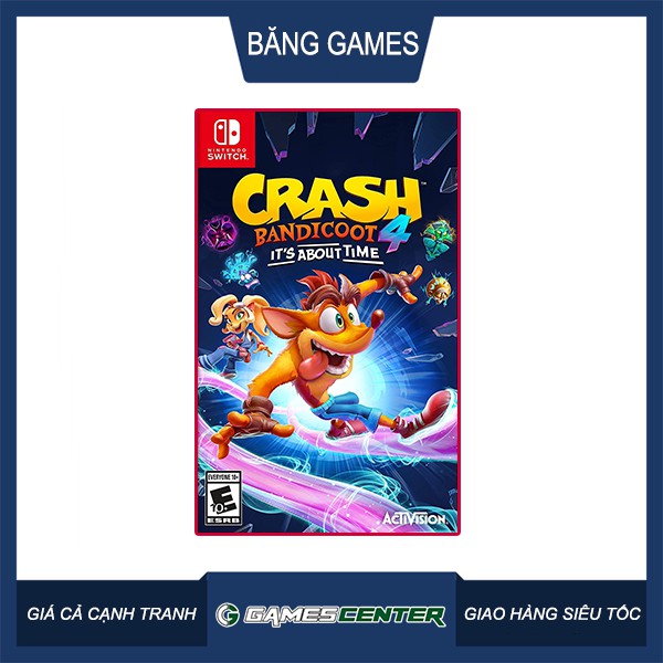 Băng game Nintendo Switch Crash Bandicoot 4 It's About Time