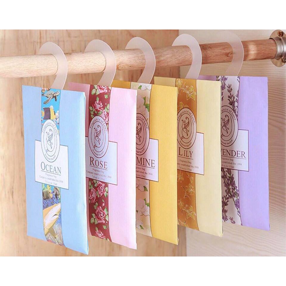 Túi thơm tủ quần áo treo phòng hương cây cỏ từ thiên nhiên kích thước túi 18cm x 12cm hương thơm dễ chịu bền lâu