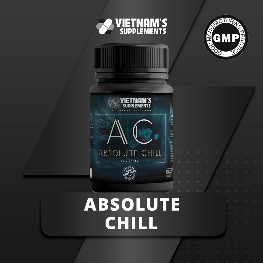 [THỰC PHẨM BẢO VỆ SỨC KHOẺ] Absolute Chill - Viên uống bổ sung 5-HTP cải thiện giấc ngủ