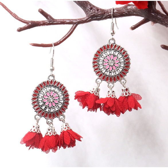 Bông Tai, Hoa Tai Nữ Phong Cách Bohemian Vintage Cá Tính Giá Rẻ
