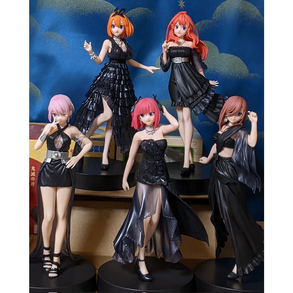 Mô hình chính hãng MIKU, NINO, ITSUKI, ICHIKA, YOTSUBA NAKANO - Anime Five Equal Brides  - hãng BANPRESTO