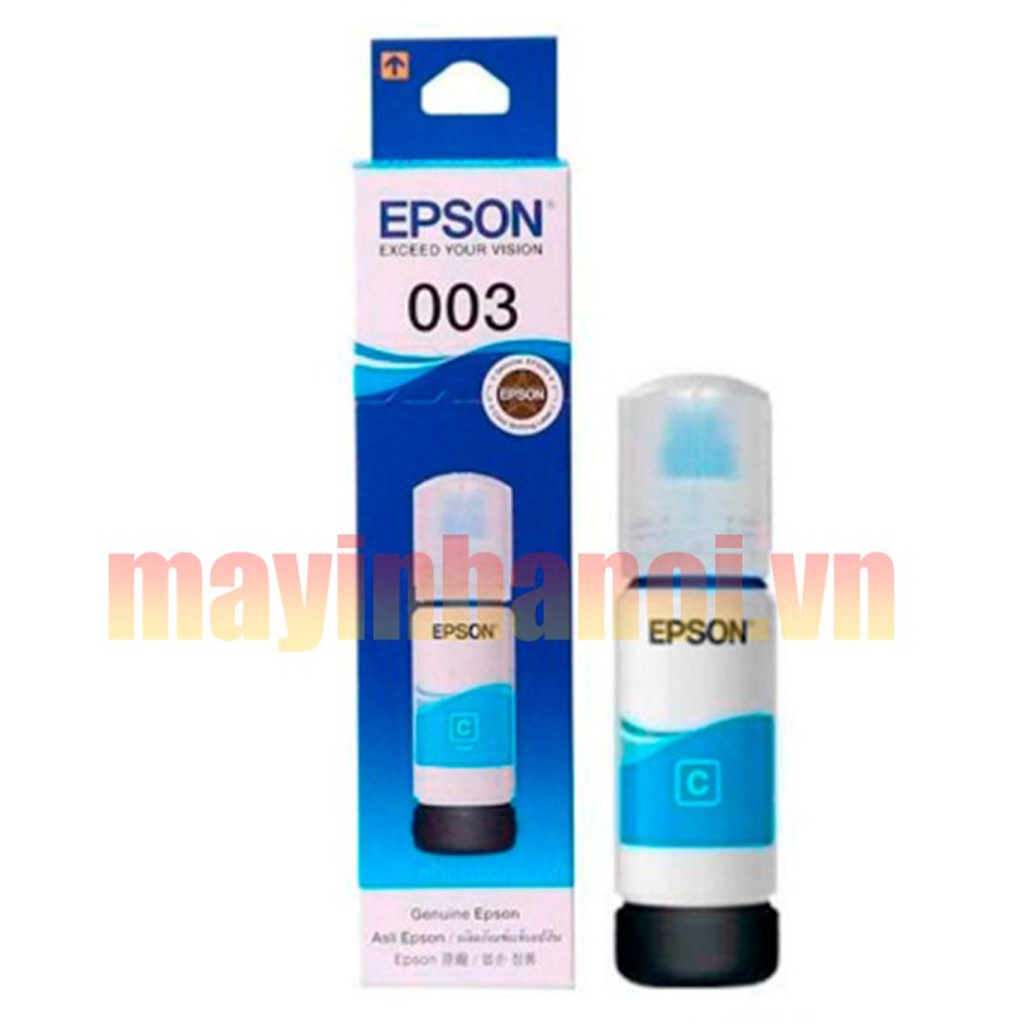 Hộp mực máy in 4 màu 003 Ecotank cho máy in Epson L1110/ L3110/ L3150/L4150/ L1110 hàng chính hãng bảo hành 12 tháng