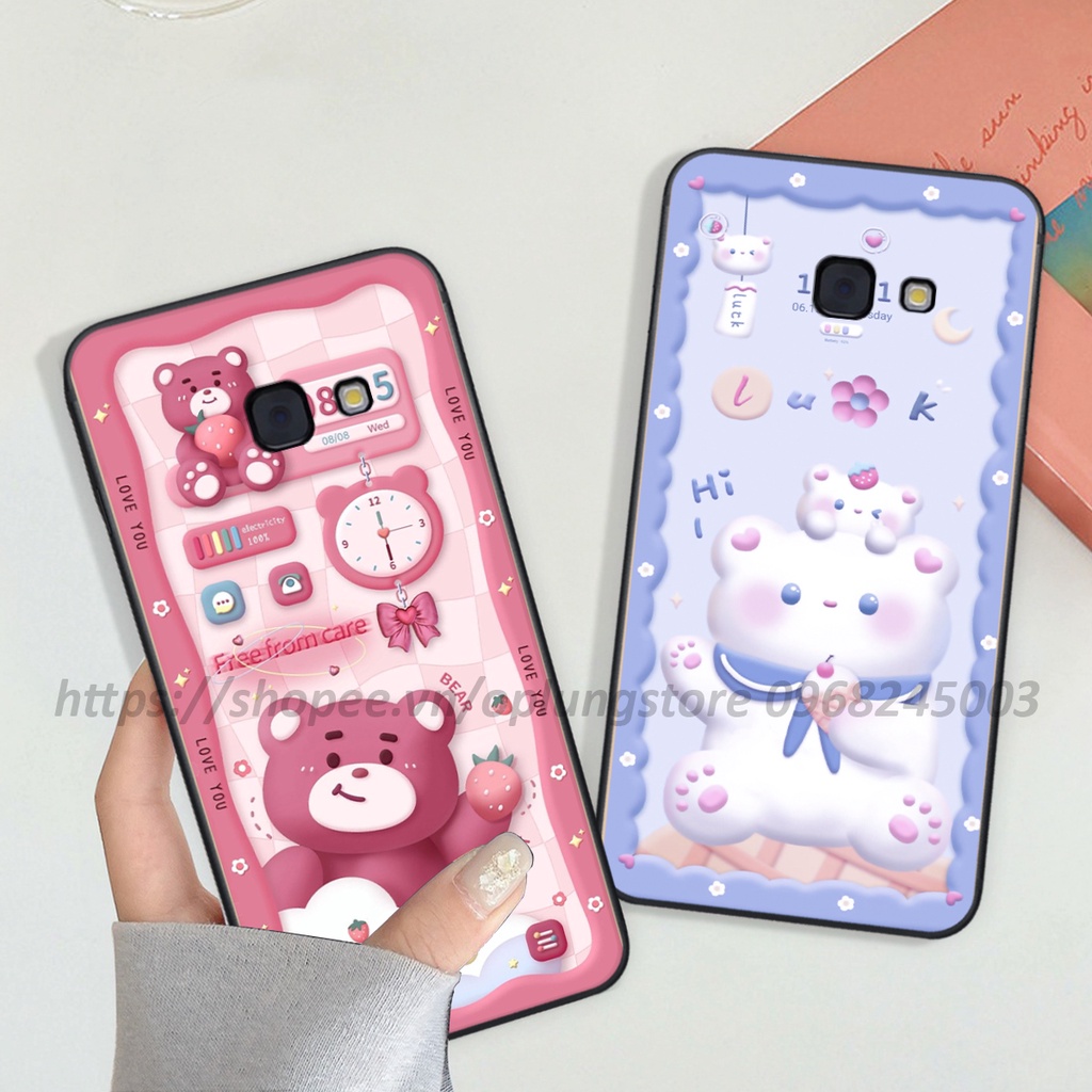 Ốp lưng Samsung A3 2017 / A5 2017 / A7 2017 in hình 3D gấu,thỏ cute dễ thương