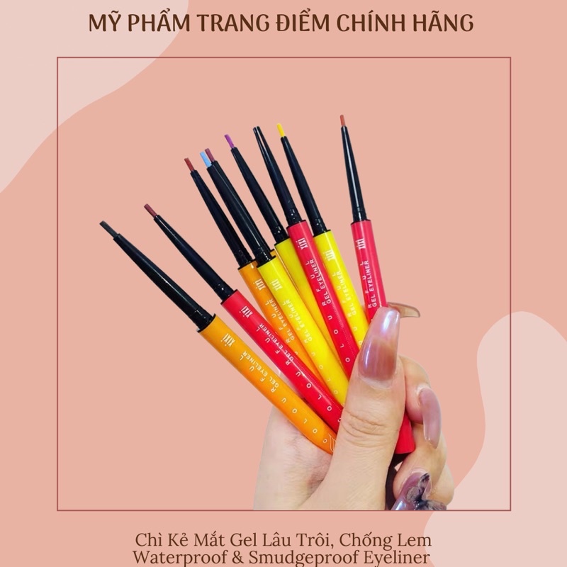 Chì Kẻ Mắt Dạng Gel Lâu Trôi, Chống Lem - Waterproof & Smudgeproof Eyeliner | BigBuy360 - bigbuy360.vn