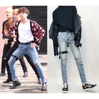QUẦN JEAN BTS JUNGKOOK FIRE