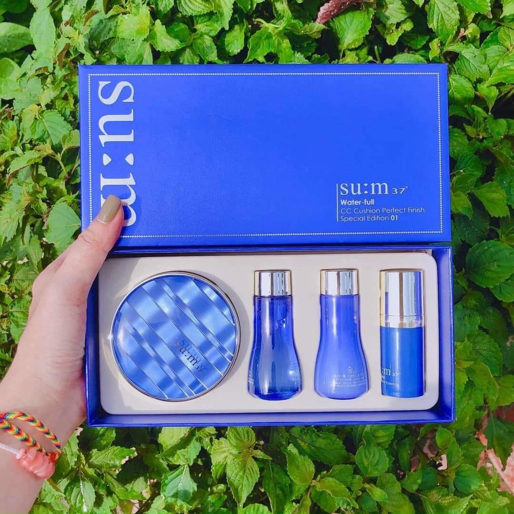 SÉT PHẤN NƯỚC SUM XANH DÀNH CHI DA DẦU, NHỜN, HỖN HỢP