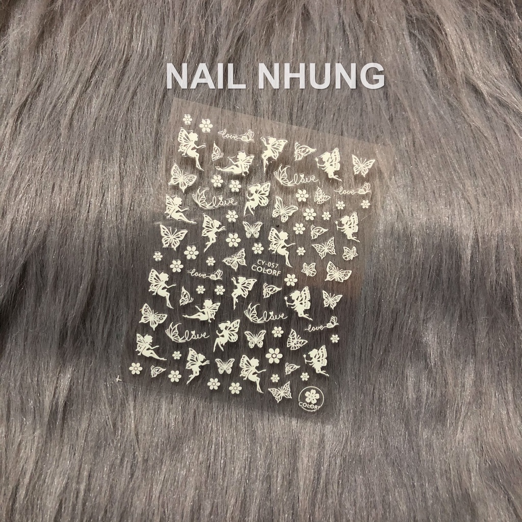 Sticker nail dạ quang dán móng tay - CY-WG