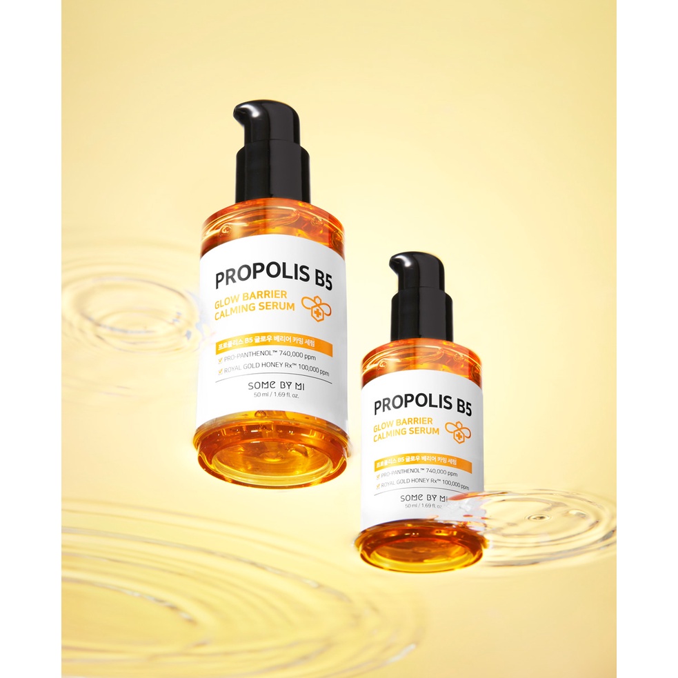Tinh Chất keo ong B5 giảm Da Mụn Some By Mi Propolis B5 Glow Barrier Calming Serum 50ml quatangme