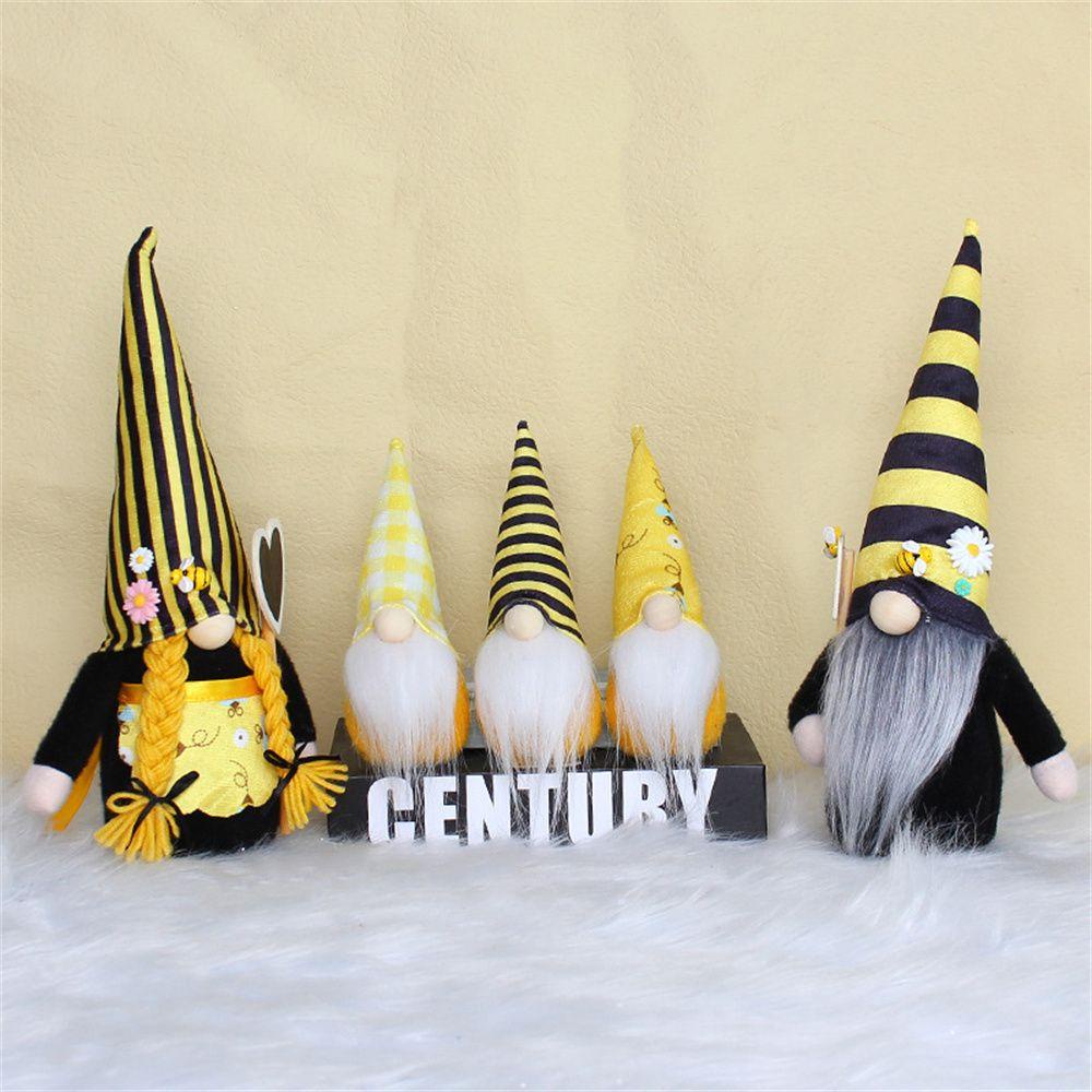Gogoup Bumble Bee Gnomes Mới Scandinavian Tomte Elf Trang Trí Mùa Xuân Hè