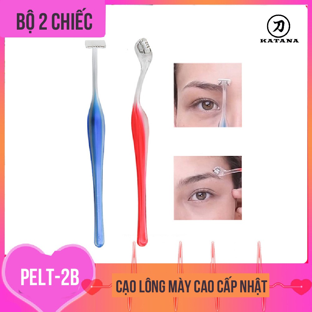 [CHÍNH HÃNG] Dao cạo lông mày cao cấp Nhật PELT-2B BỘ 2 CHIẾC - tỉa lông mày cho nữ cao cấp - BH 12 tháng 1 ĐỔI 1