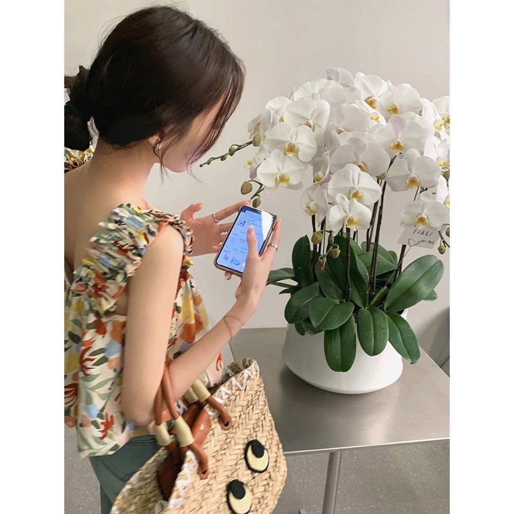 Áo Crop top Nữ Mùa Hè In Áo hai dây