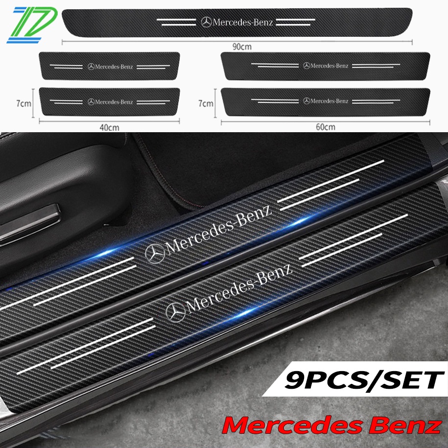 Sticker Sợi Carbon Dán Cửa Xe Hơi Mercedes Benz W124 W210 W204 W203 W211