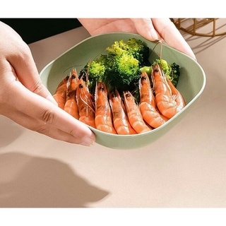 Sét 8 Chiếc Đĩa Vuông Lúa Mạch Đựng Đồ Ăn