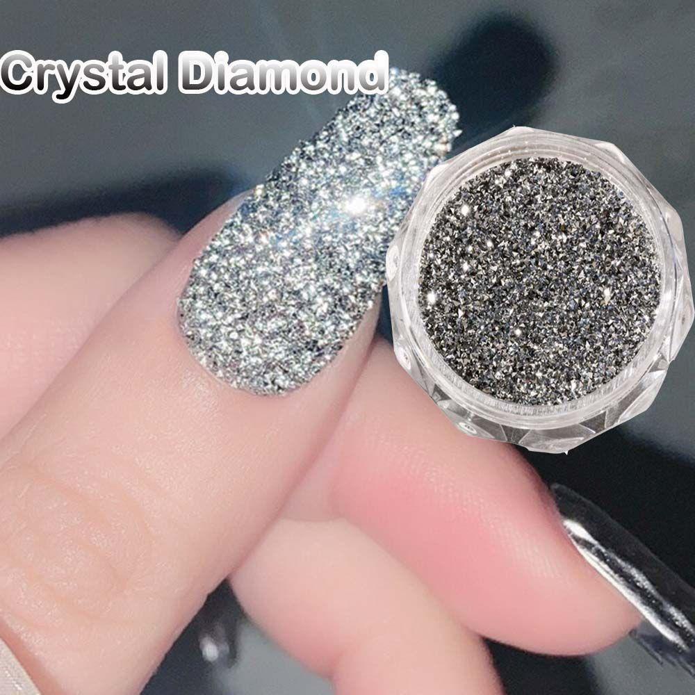 Phụ Kiện Trang Trí Móng Tay 3D Hình Tam Giác Lấp Lánh Sang Trọng DIY