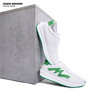 Giày Sneaker Basic Nam Nữ ICON DENIM White & Green GI110D04