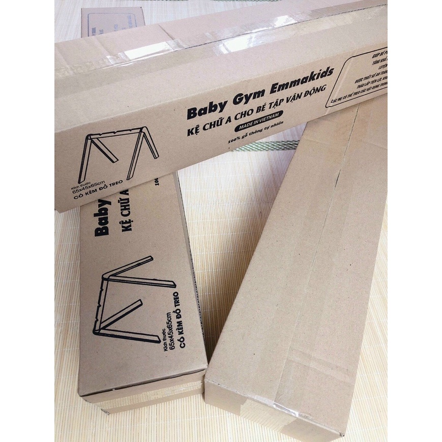 Kệ Chữ A Cho Bé Emma Kids, Đồ Chơi Vận Động Cho Bé Sơ Sinh Babibu - KCAE