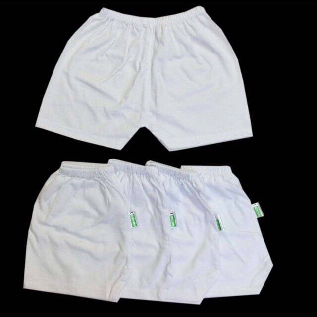 Set 5 quần đùi trắng cotton