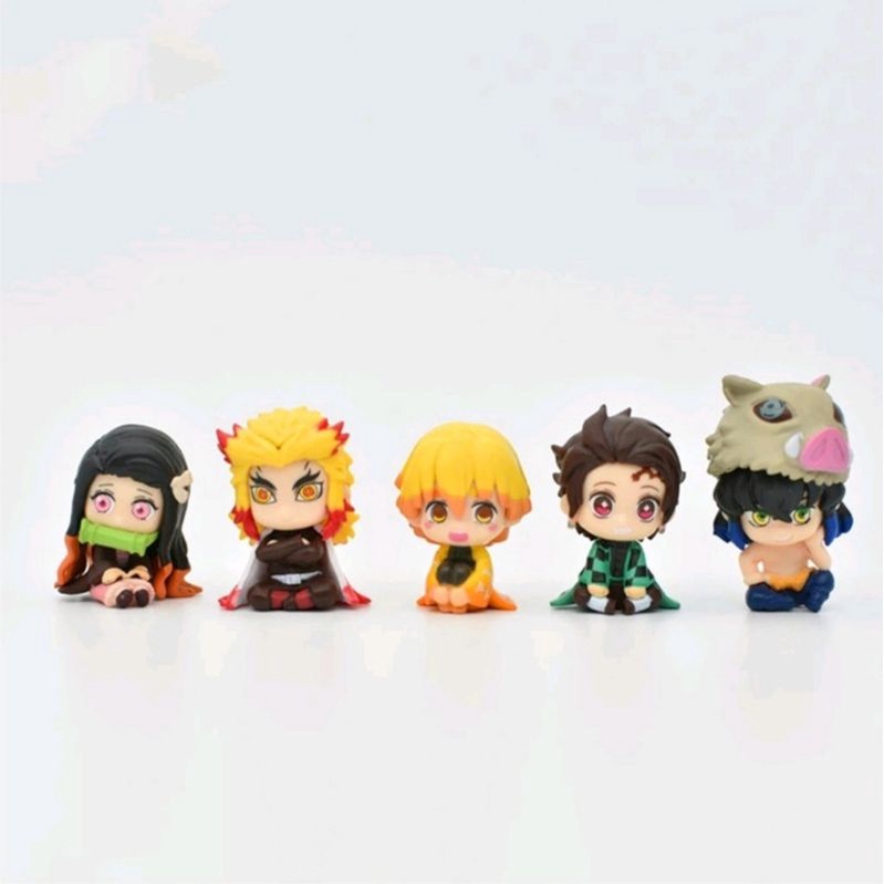 Mô hình Kimetsu No Yaiba Demon Slayer Thanh gươm diệt quỷ: Tanjiro Zenitsu Inosuke Nezuko Rengoku