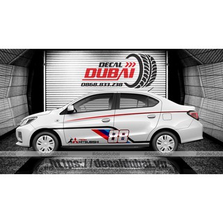 Tem Dán Sườn Xe Attrage 88