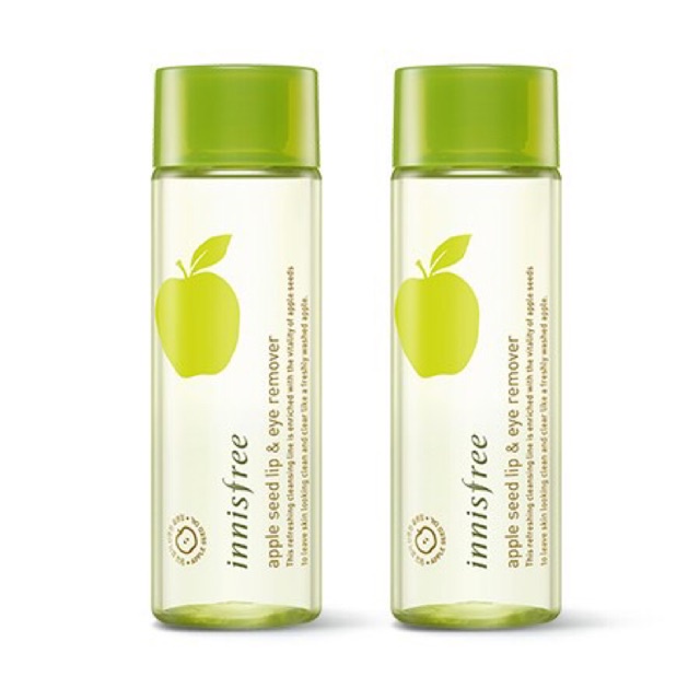 Tẩy Trang Mắt Môi Táo Xanh Innisfree Apple Juicy Lip &amp; Eye Remover