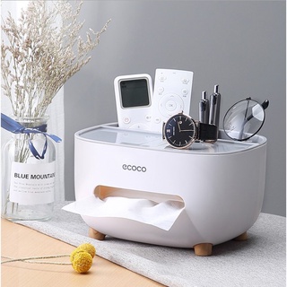 Hộp đựng khăn giấy để bàn đa năng Ecoco