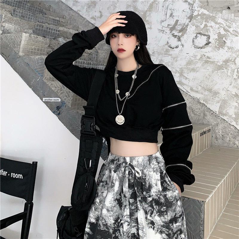 Áo Thun Tay Dài Hở Vai Phong Cách Hàn Quốc Thời Trang Mùa Thu Mới Cho Nữ