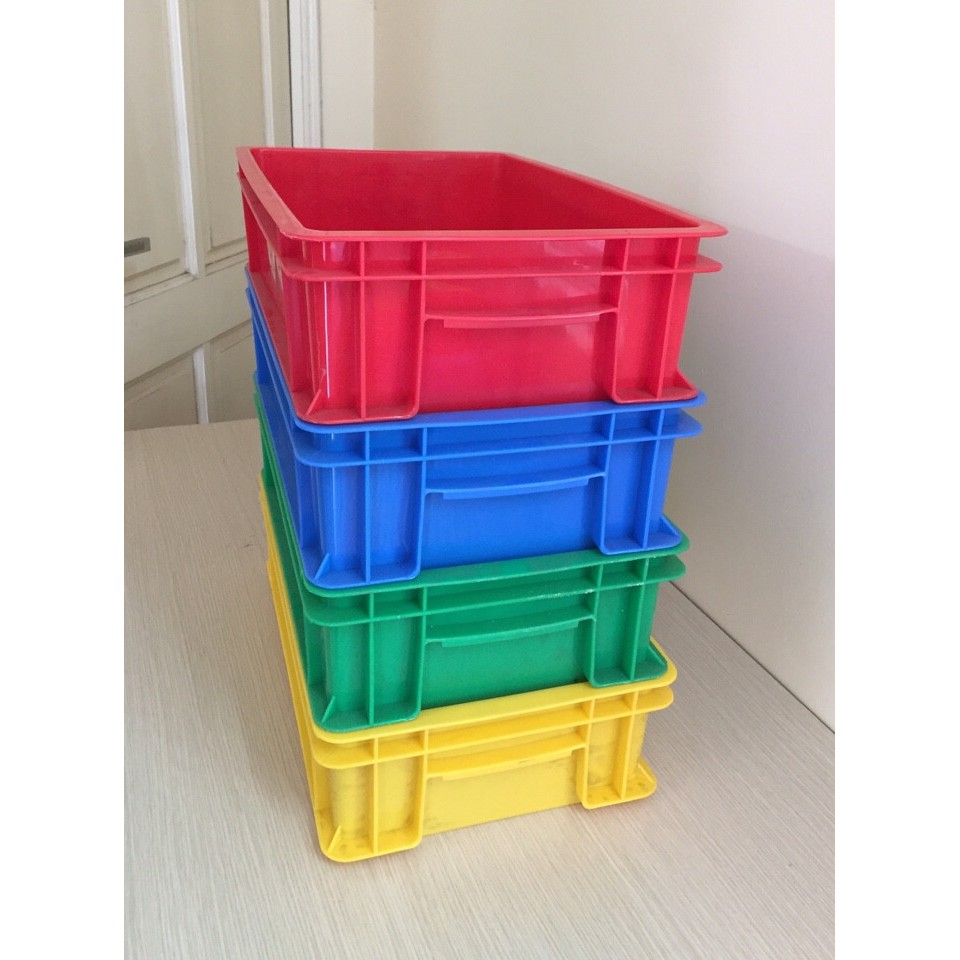 Thùng nhựa đặc B2 - Kt: 455x270x120 mm