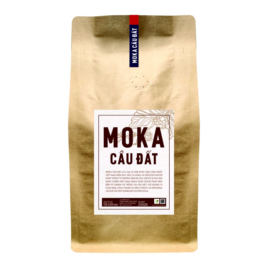 Cà phê Moka Cầu Đất Thượng Hạng 250g - The Kaffeine Coffee