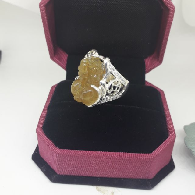 Nhẫn tỳ hưu tóc vàng nam