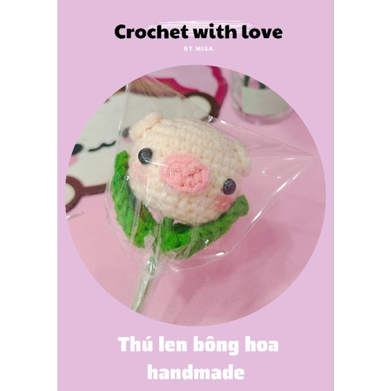 Thú len bông hoa handmade siêu đáng iu