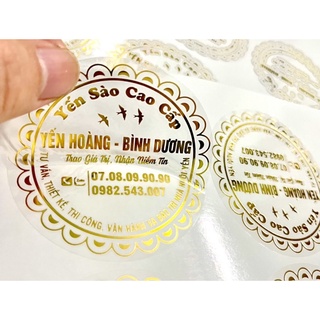 Decal dán sp in theo yêu cầu