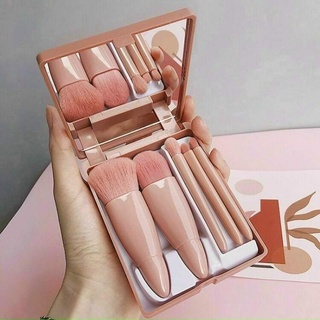 Bộ cọ trang điểm kèm gương 5 món siêu xinh