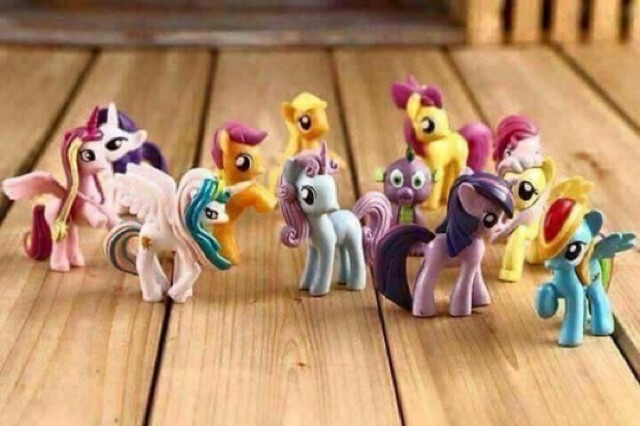 Bộ 12 con ngựa pony 7cm