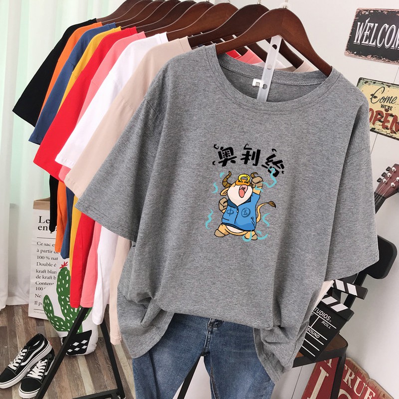 NRVP Áo Thun Ngắn Tay Form Rộng Thời Trang Dành Cho Nữ 2021 Cny / Trung Quốc