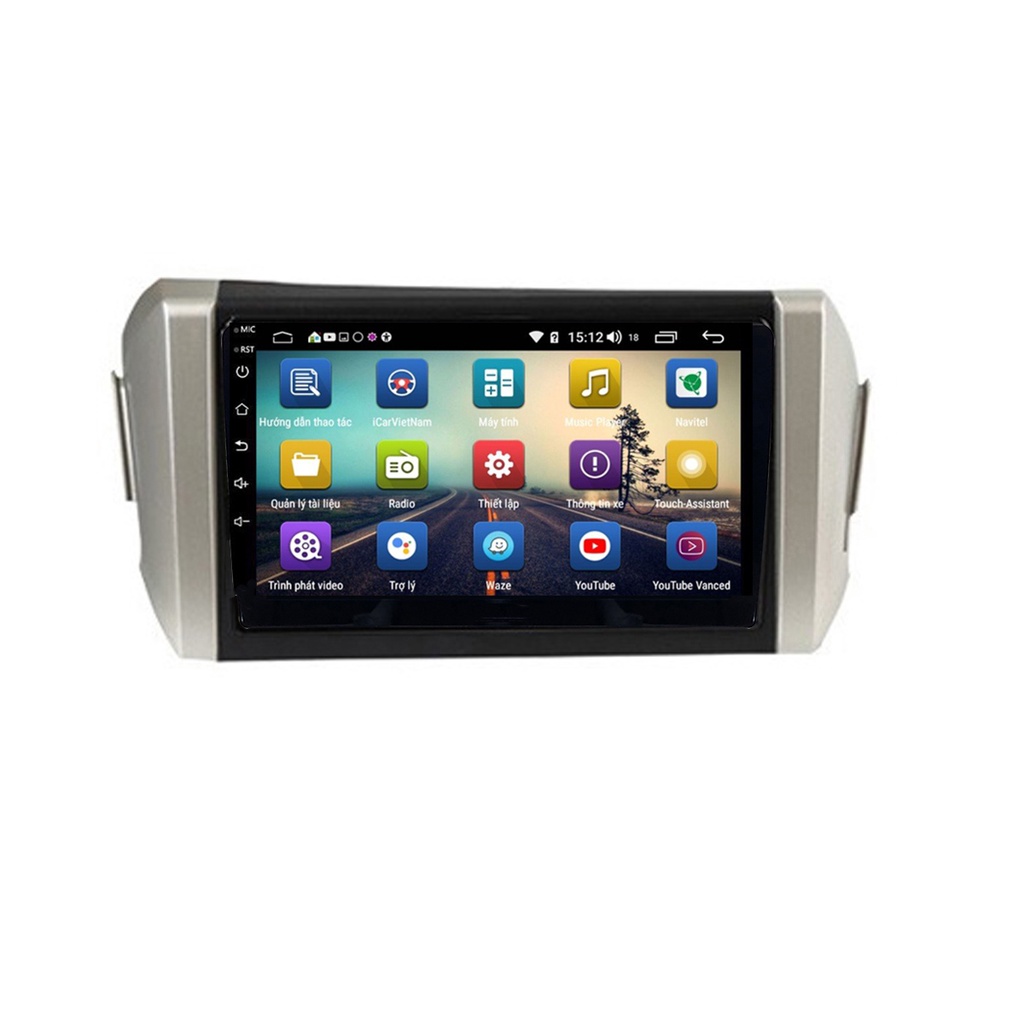 Mặt dưỡng kèm dây nguồn zin lắp màn hình android cho xe TOYOTA INNOVA 2017-2020