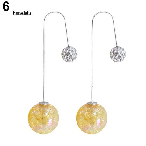 Bông Tai 2 ĐầU ĐíNh NgọC Trai Giả