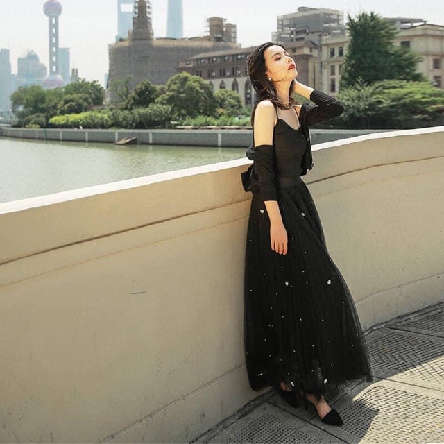 Sét váy len 3 chi tiết