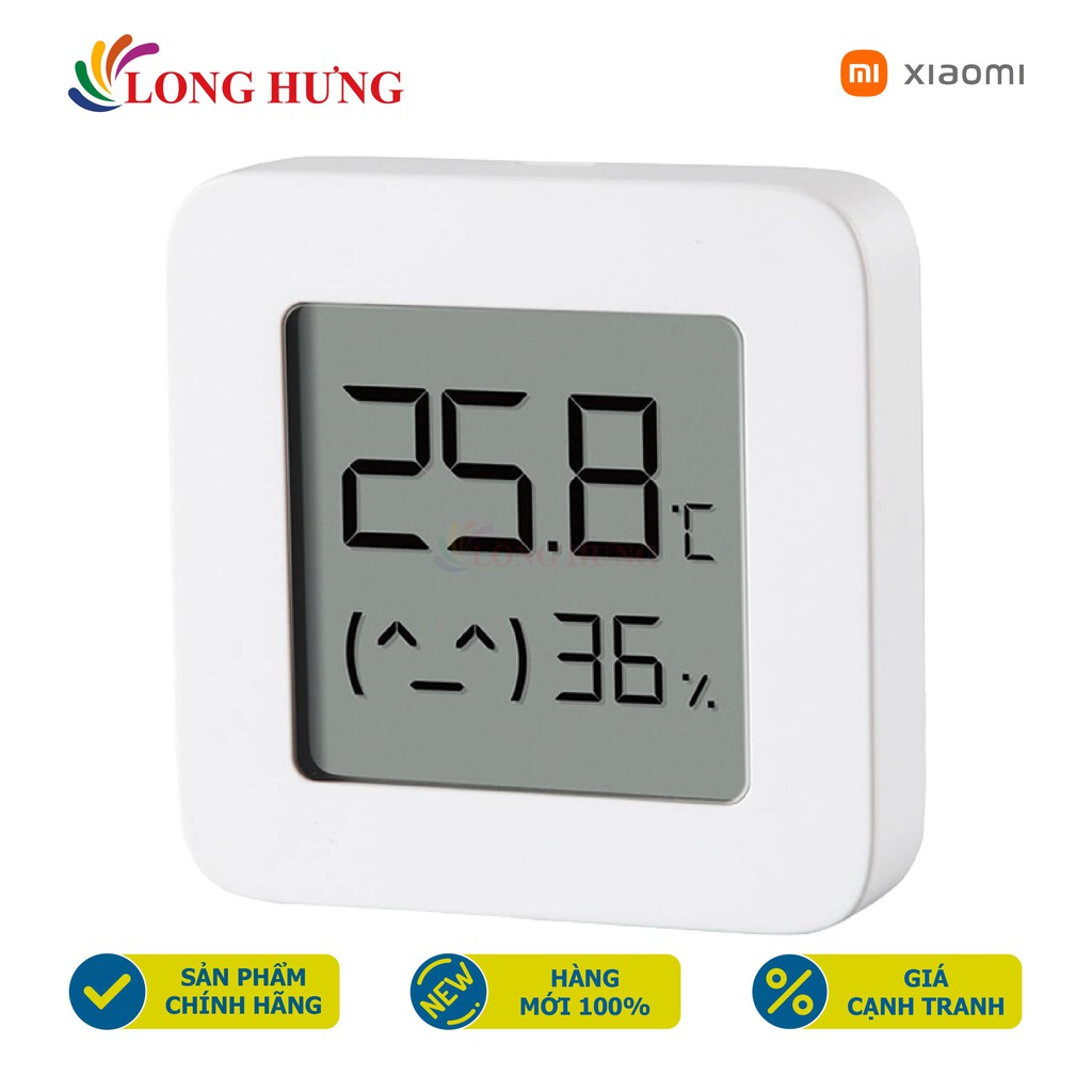 Nhiệt ẩm kế Bluetooth Xiaomi Mi Temperature and Humidity Monitor 2 NUN4126GL LYWSD03MMC - Hàng chính hãng