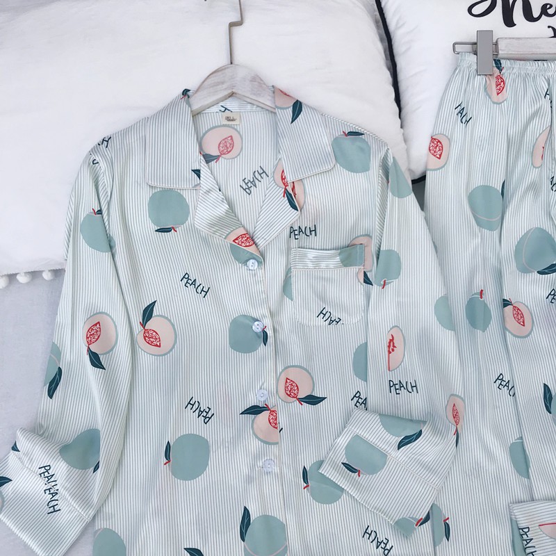 Pijama Lụa Cao Cấp Dài Tay Y6 | BigBuy360 - bigbuy360.vn