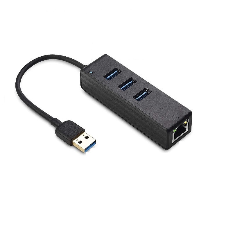 Hub Type C có 1 cổng LAN + 3 cổng USB 3.0