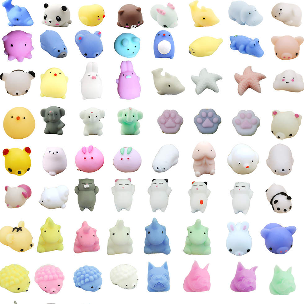 Hot Kawaii Fidget Toys Pack Động vật dễ thương Squishy Đồ chơi chống căng thẳng Mochi Tăng chống căng thẳng Vui nhộn Squishmallow Quà tặng giảm căng thẳng