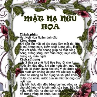 Mặt nạ ngũ hoa hạt