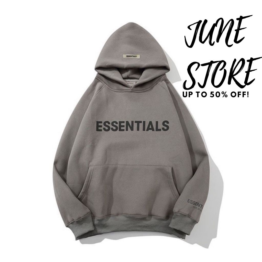 Áo hoodie essentials nỉ bông Cotton Dày Dặn POCAHOUSE LOẠI 1