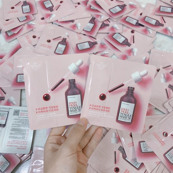 ( GÓI SAMPLE ) Tinh Chất Red Peel Tingle Serum Sample Dạng Gói So Natural (2,5ml)