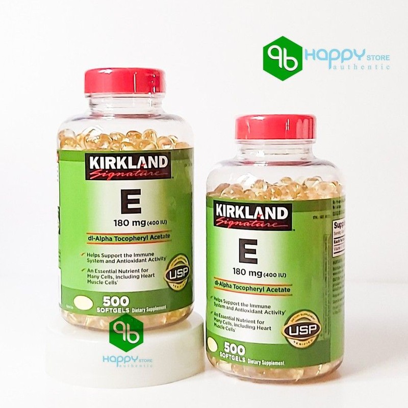 Kirkand Signature Vitamin E 400IU, USA - Đẹp Da, Làm Chậm Lão Hóa