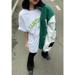 [HÌNH THẬT CUỐI] Áo khoác bomber varsity jacket form rộng