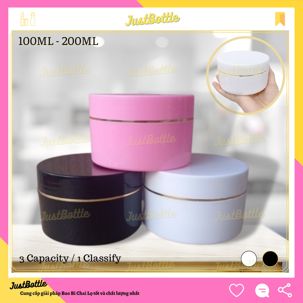 HỦ NHỰA ĐỰNG KEM BODY FACE HẤP DẦU TÓC COLLAGEN LẠNH 100G 150G 200GGIAO HÀNG HỎA TỐCHŨ CHIẾT MỸ PHẨM TRỘN CAO CẤP ĐẸP