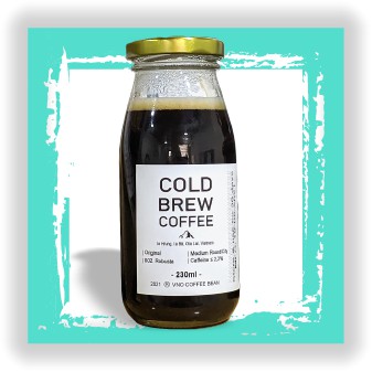 COLD BREW COFFEE S02 - 100% TRÁI CHÍN HẢO HẠNG - CÀ PHÊ PHA LẠNH ĐÓNG CHAI 230ML