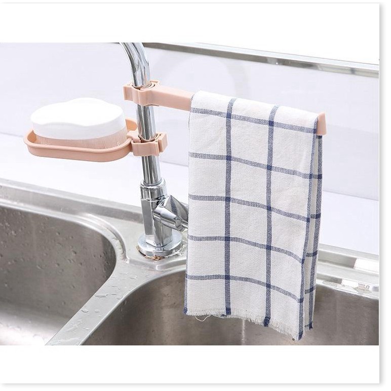 Kệ Gắn Bồn Rửa Chén GIGAHOME Thanh Treo Khăn, Giá Để Xà Phòng, Đồ Dùng 2 Tầng 4747